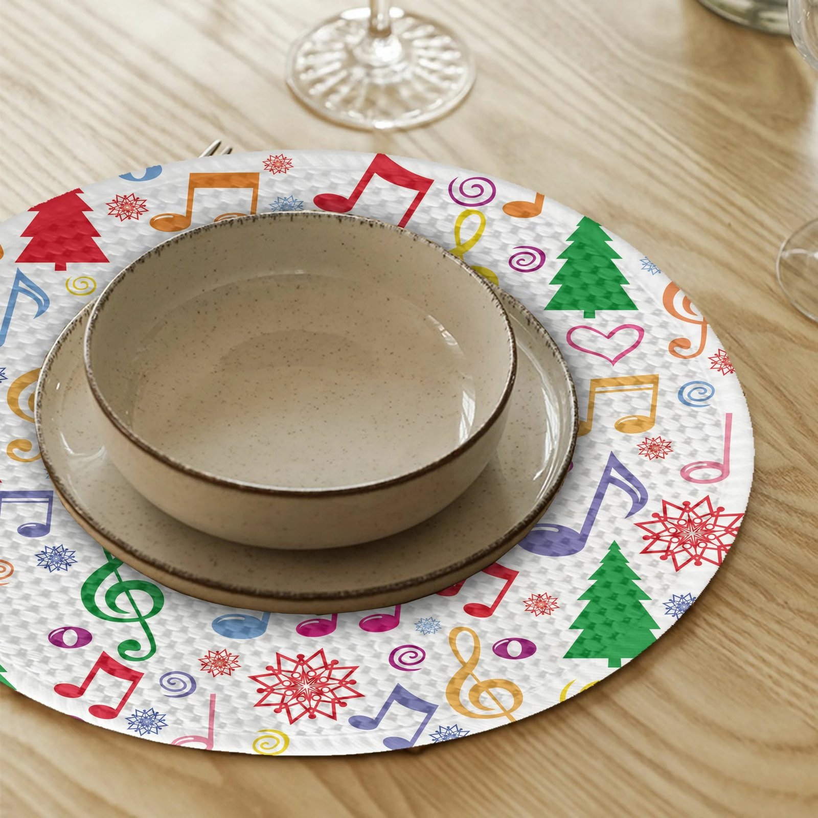 Set nënshtruesish tavoline Hermia Concept, shumëngjyrësh, 2795Supla, 4 copë