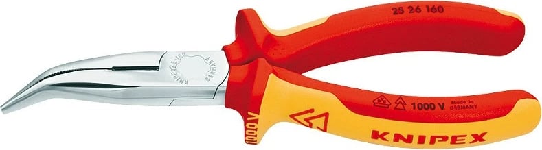 Knipex diagonal klešta 25 26 160, 160mm, krom-vanadium, dorezë plastike, portokalli/kuqe