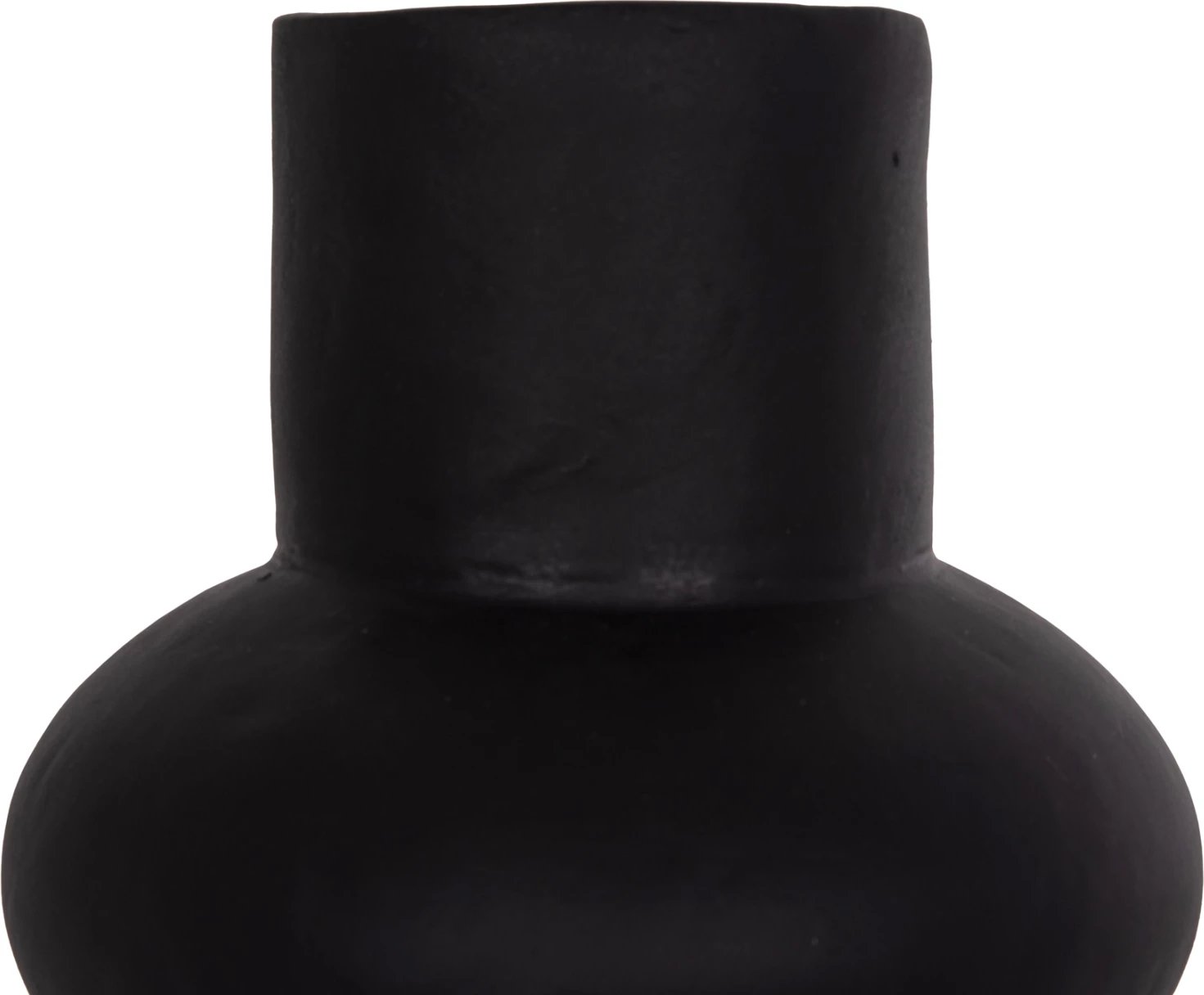 Vazo dekorative tavoline LEMA, terrakotë, e zezë, FH4664.01S, 22x22cm