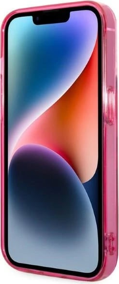Mbështjellës Karl Lagerfeld Ikonik Karl & Choupette për iPhone 14 Pro 6.1", Rozë