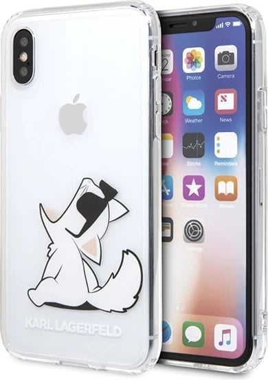Mbështjellës Karl Lagerfeld Choupette Fun për iPhone X/Xs, Transparent