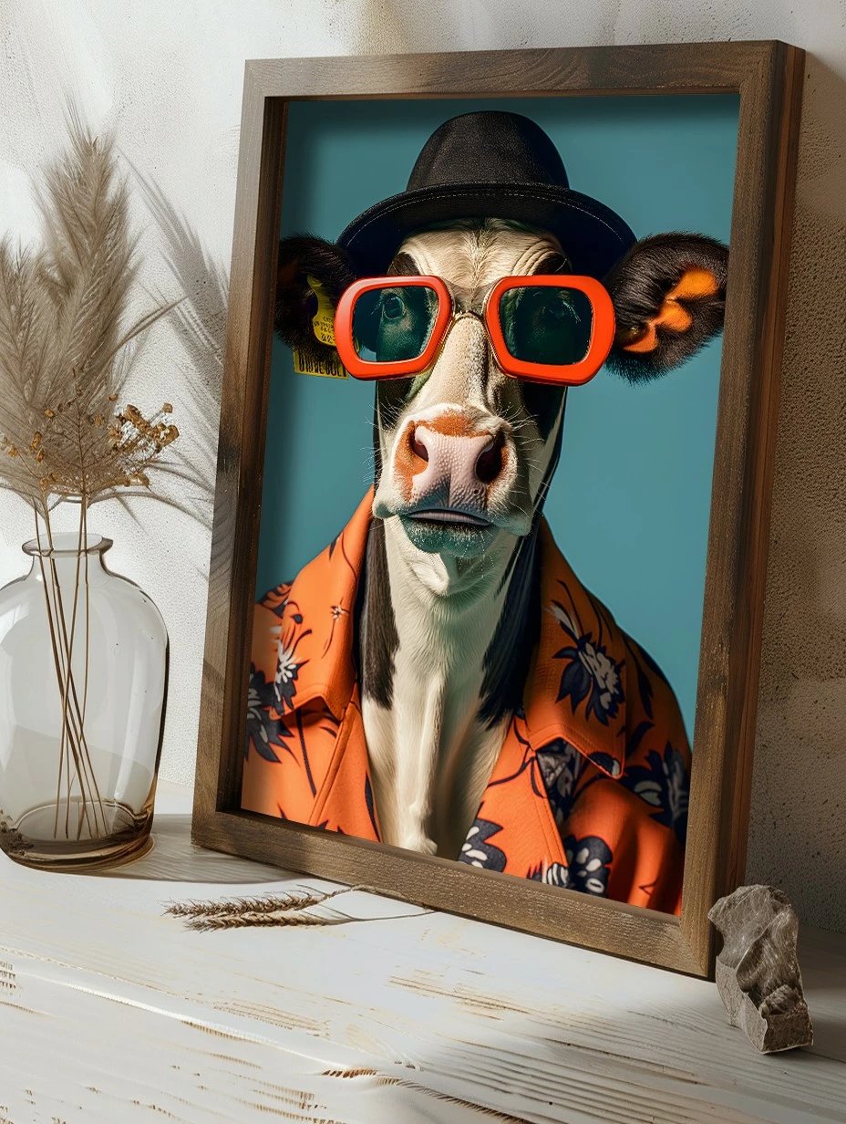 Pikturë dekorative me kornizë MDF, shumëngjyrëshe, Wallity GE142-L