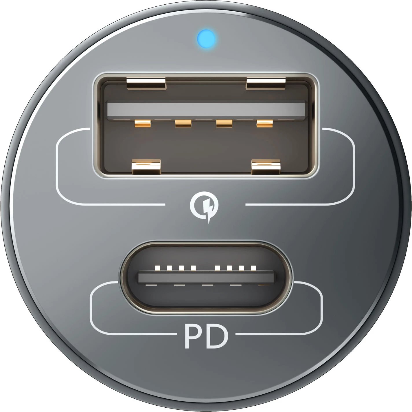 Karikues veture 3mk Hyper Car Charger 100W, 2 porta USB-A/USB-C, i zi