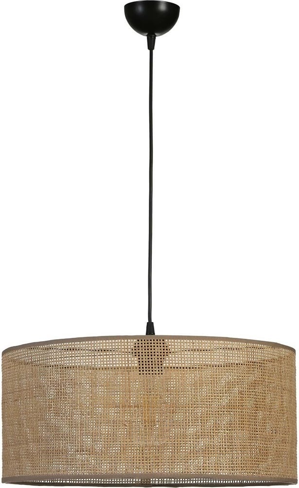 Llambë tavani Opviq, 8854-1, trup metalik, kapak bambuje, ngjyrë ari, e zezë, bezhë, 45x70cm