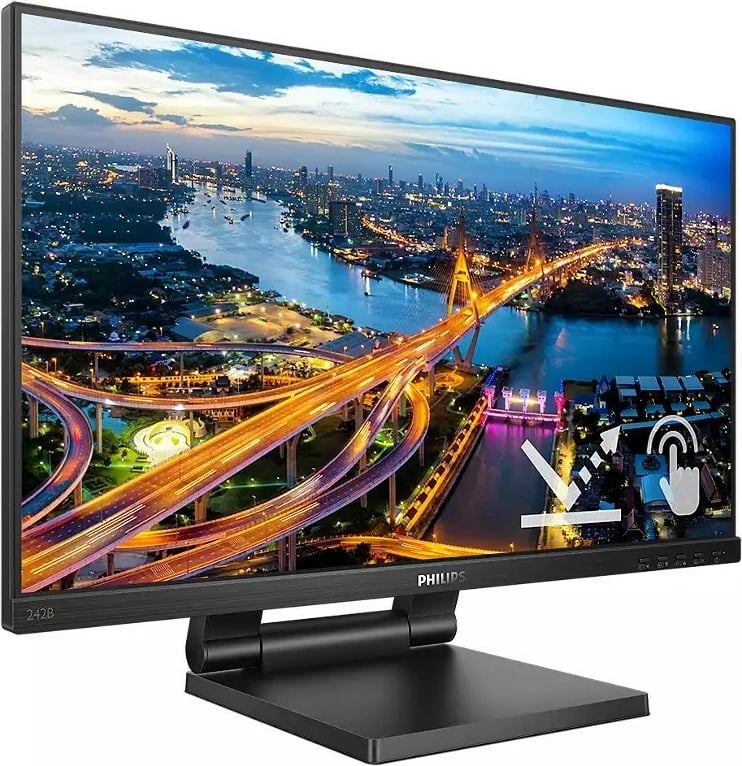 Monitor Philips 242B1TC, 23.8", IPS Touch, Full HD, i zi