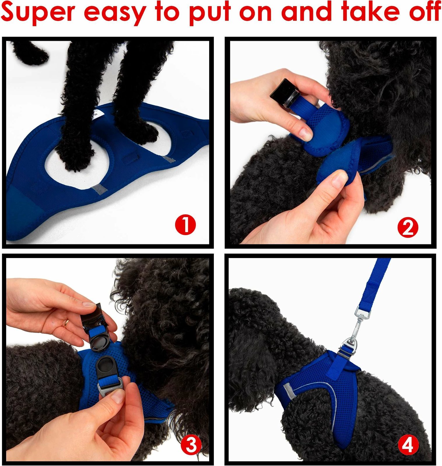 Parzmore për qen, Air-Mesh, ngjyrë sax blue