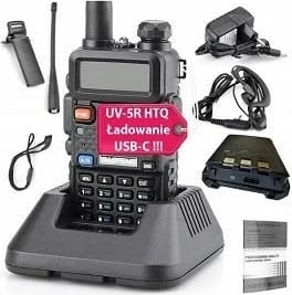 Walkie-Talkie BAOFENG UV-5R HTQ, USB-C, i zi