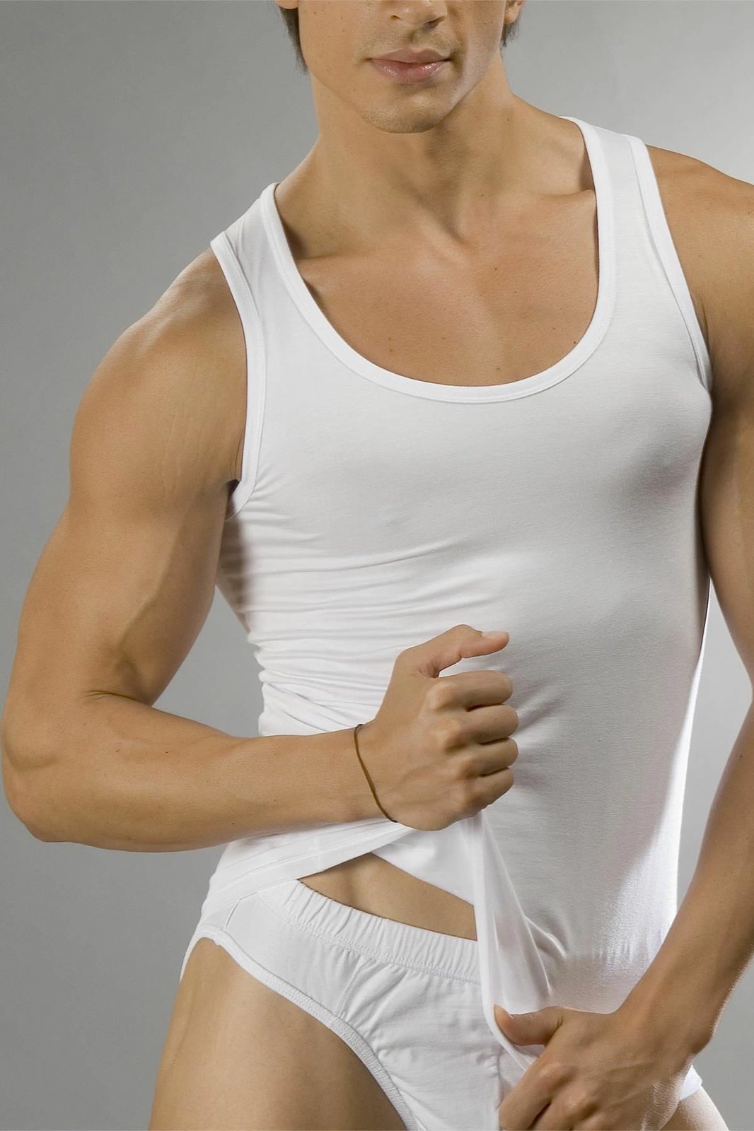 Fanellë e brendshme për meshkuj Jumeon, e bardhë, 3XL, 100% pambuk