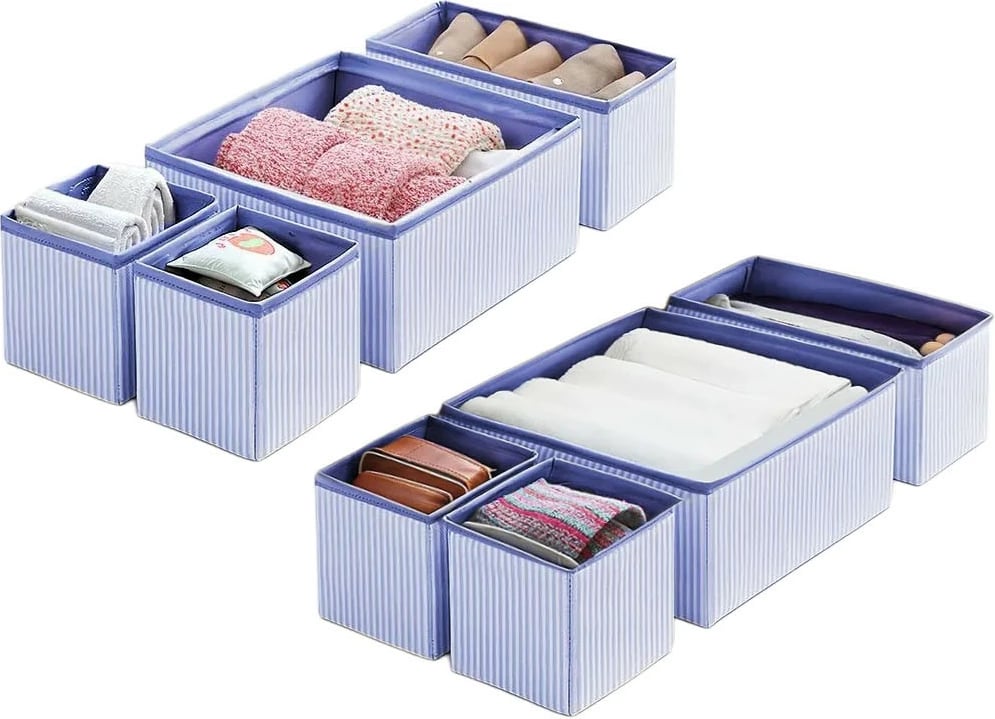 Set organizues prej ndjese (4 copë), Aberto Design, YLC422, ngjyrë kaltër e errët