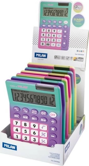 Milan Kalkulator 12-Digit Sunset 159706Sn