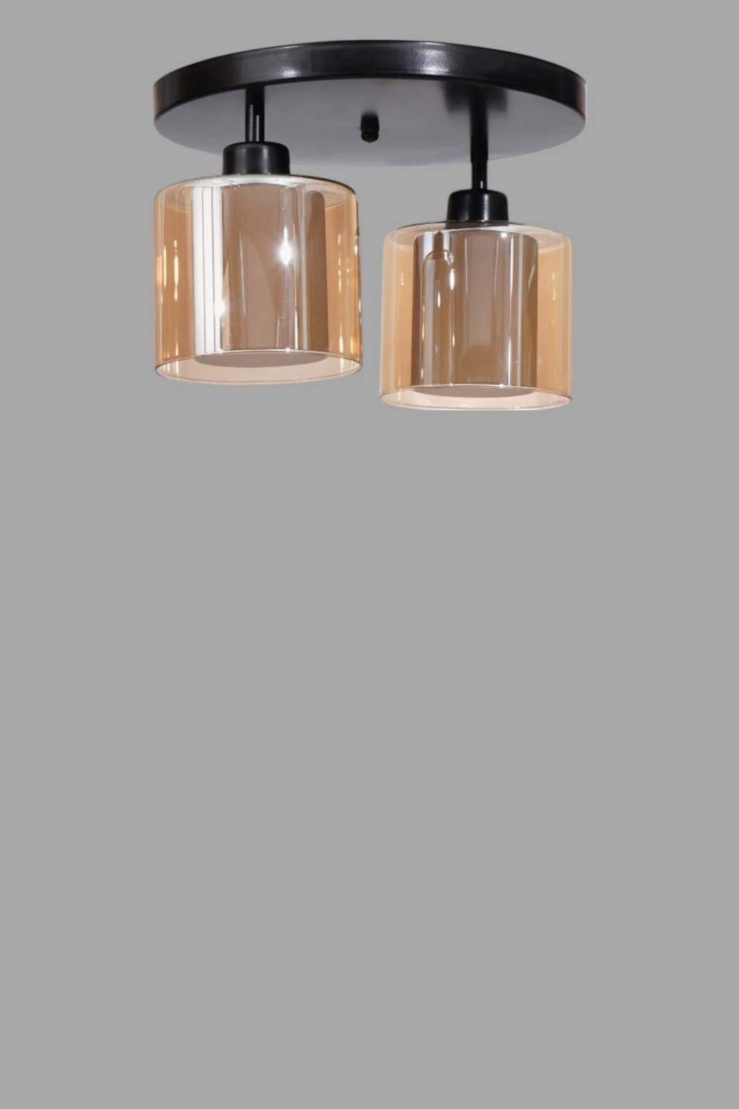 Llambë tavani Opviq, ngjyrë mjaltë e zezë, 9017-2