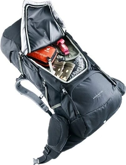 Çantë shpine Deuter Aircontact Pro 75+10, e zezë