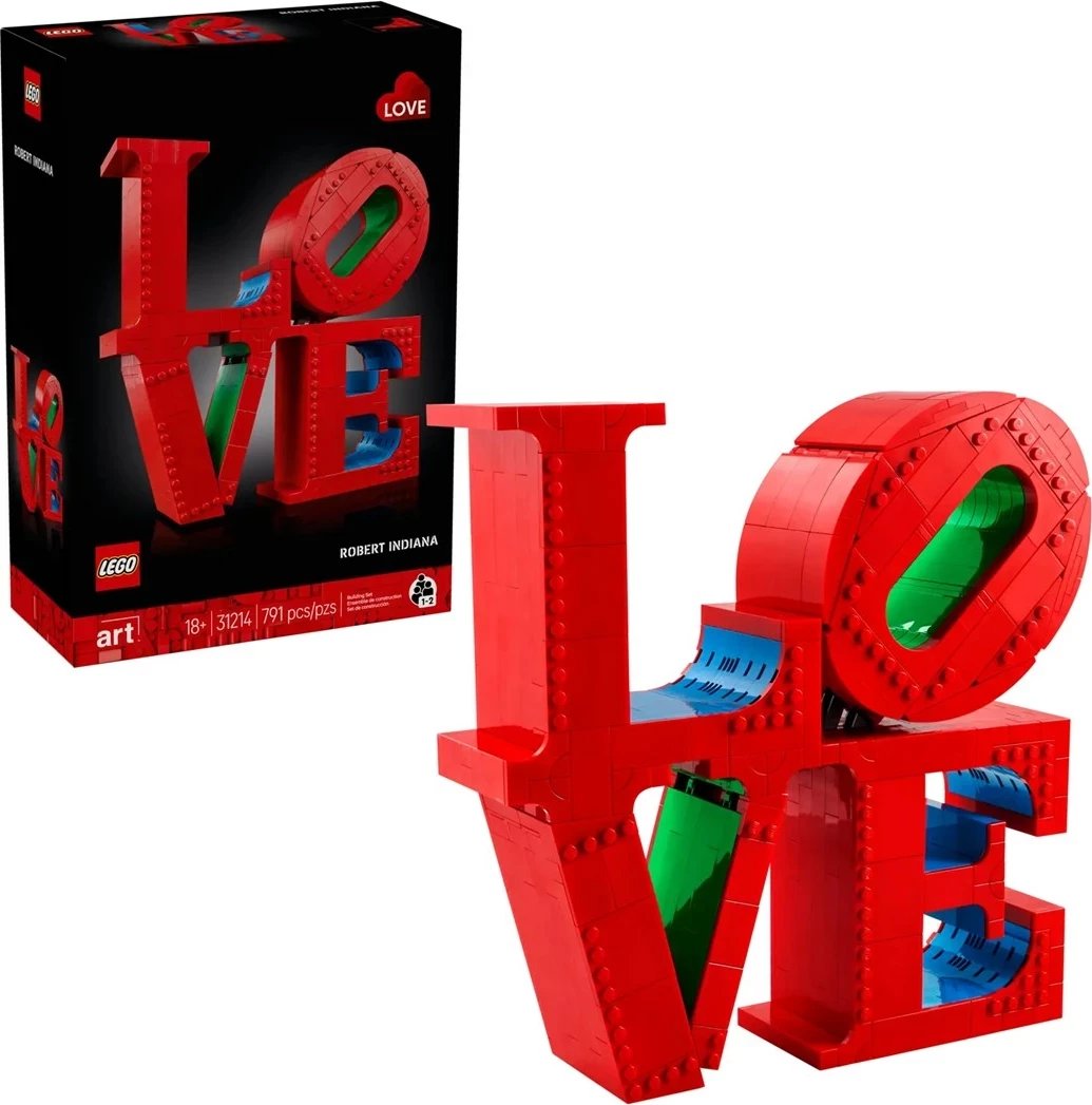 Set LEGO ART 31214 LOVE, për të rritur, i kuq