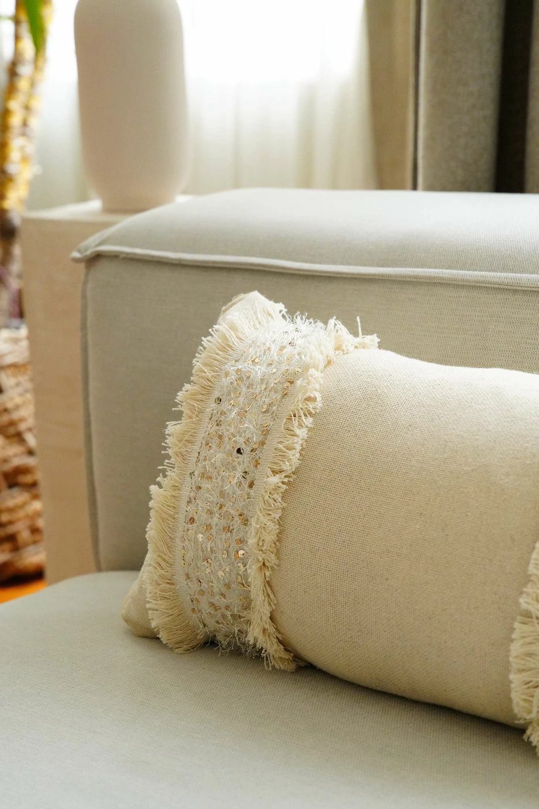 Jastëk mbulesë, ngjyrë bezhë, Evila Originals, KET002, 30x50cm