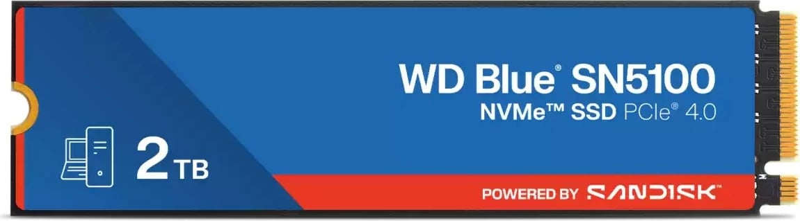 SSD WD Blue SN5100, 2TB, M.2, PCIe 4.0