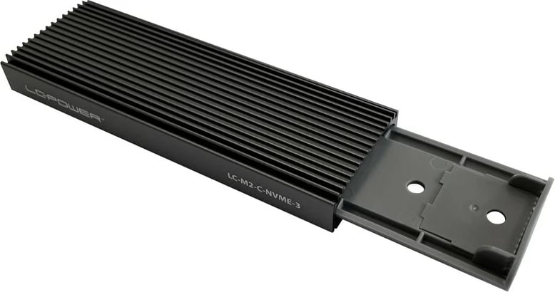 Kasë LC-Power LC-M2-C-NVME-3 për SSD M.2, USB Type-C, e zezë