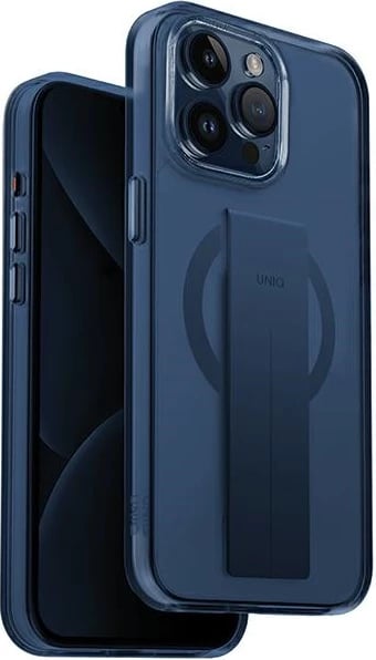 Mbështjellës UNIQ Heldro Mag për iPhone 15 Pro, MagSafe, me rrip, Kaltër