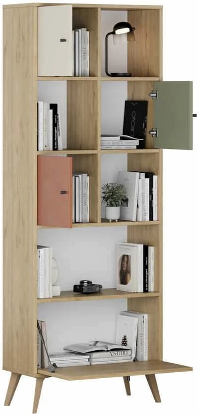 Raft librash Skye Decor, shumëngjyrësh, Tkt-940-Fx-1