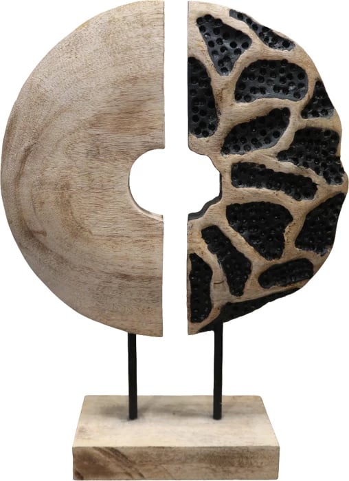 Dekor tavoline Ostor I Inart dru mango-hekur natyral-e zezë 30.5x9x41cm Dekor tavoline Ostor I Inart dru mango-hekur natyral-e zezë 30.5x9x41cm