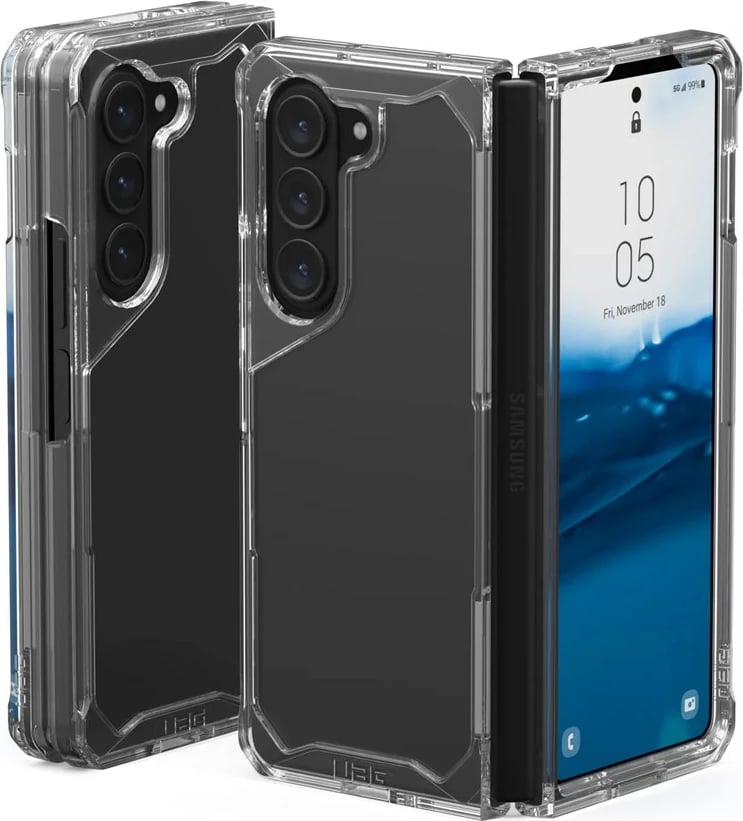 Mbështjellës Urban Armor Gear 214356114343 për celular Samsung, 7.6", Transparent, i bardhë