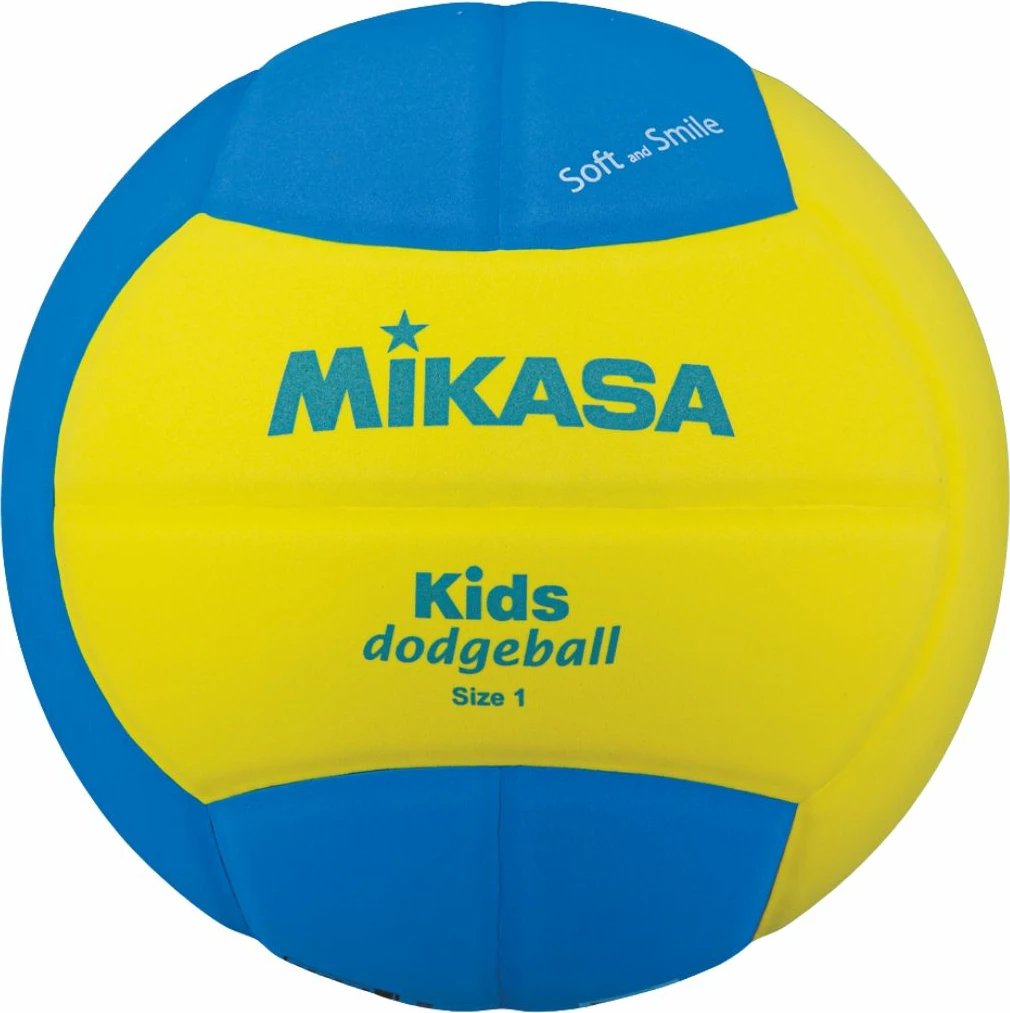 Top volejbolli për fëmijë Mikasa, verdhë-kaltër