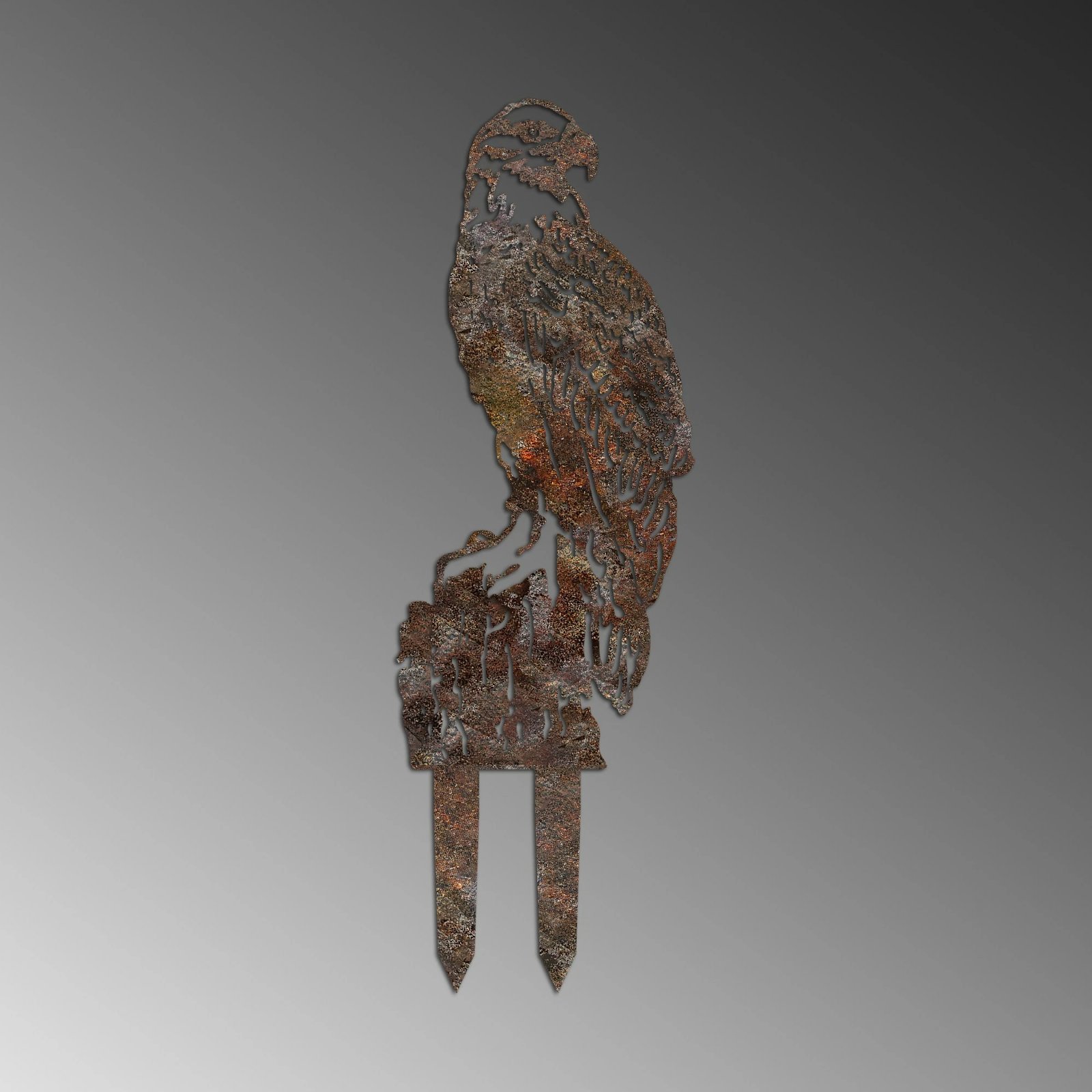 Objekt dekorativ për kopsht, Aberto Design, Spy 02, ngjyrë antike, 40x36cm