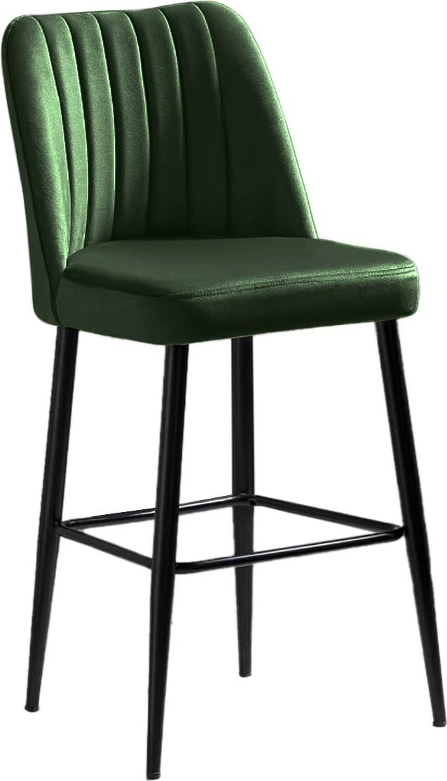 Set karrigesh për bar (4 copë), Hanah Home, Vento, ngjyrë e gjelbër