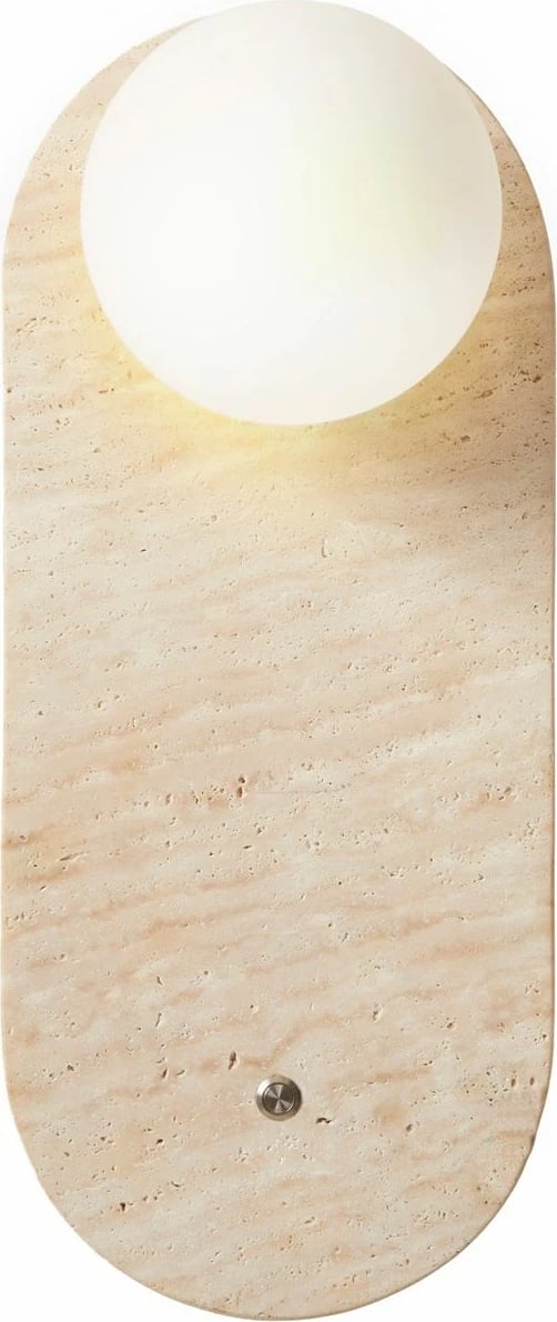 Llambë muri Opviq, travertinë, Tor-Worn, bezhë/bardhë
