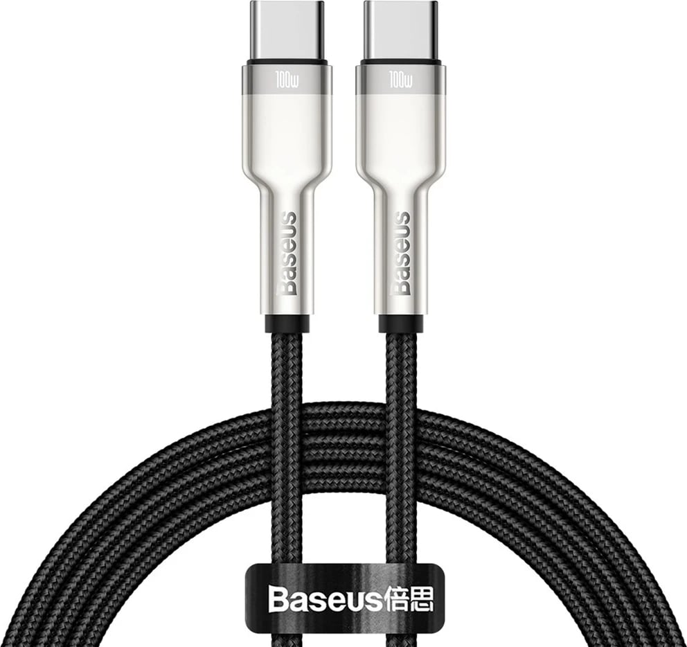 Kabllo karikuese USB-C Baseus, 1m, e zezë