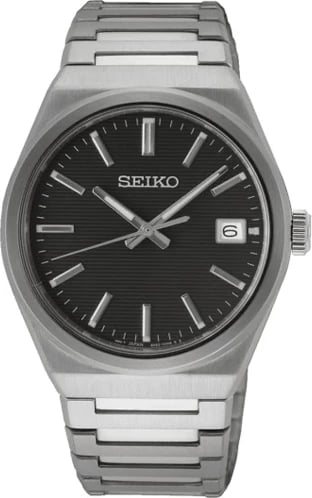 Orë dore për meshkuj SEIKO SUR557P1, e argjendtë