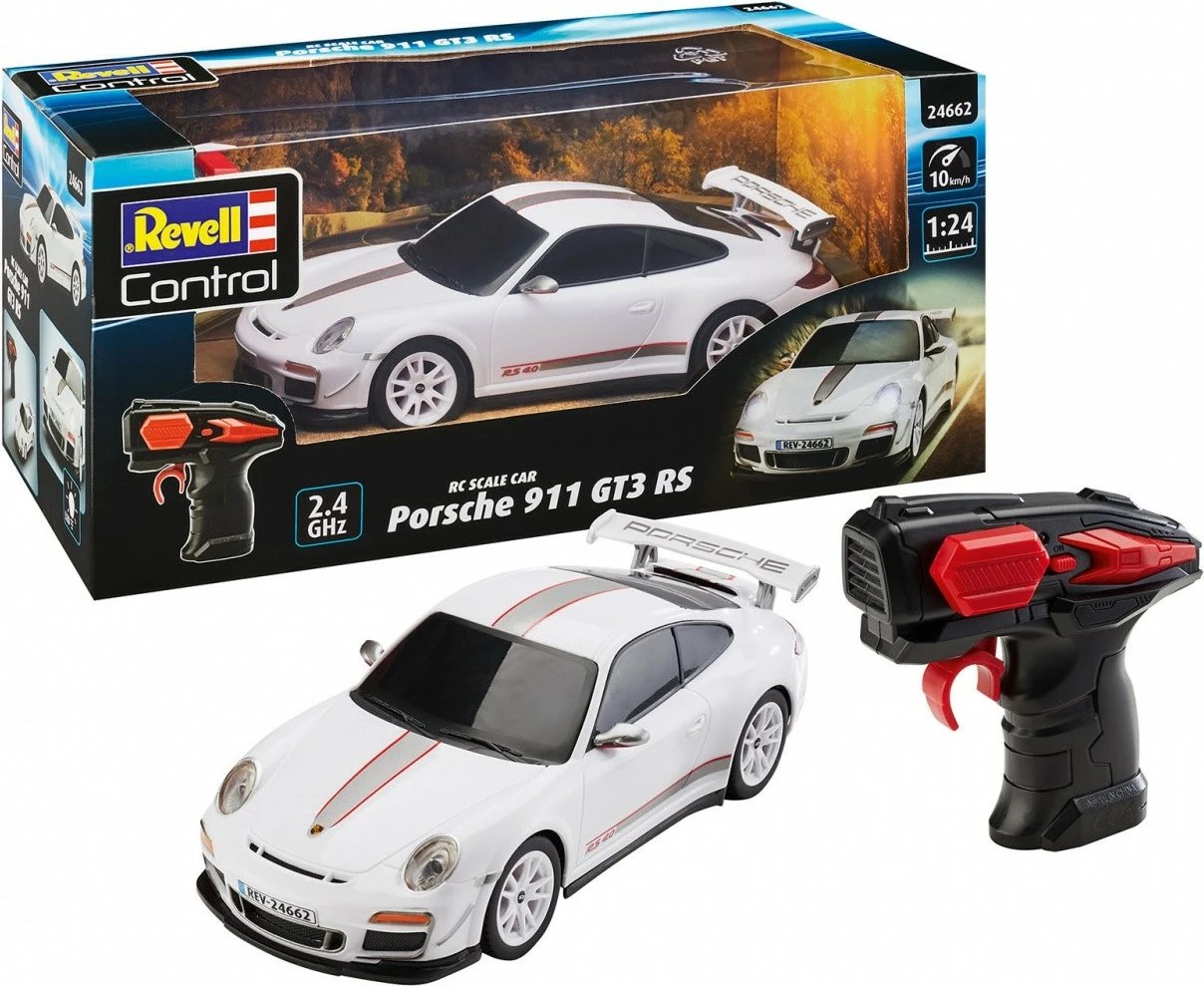 Makine me telekomandë Revell RC Porsche 911 GT3 RS, 1:24, Bardhë