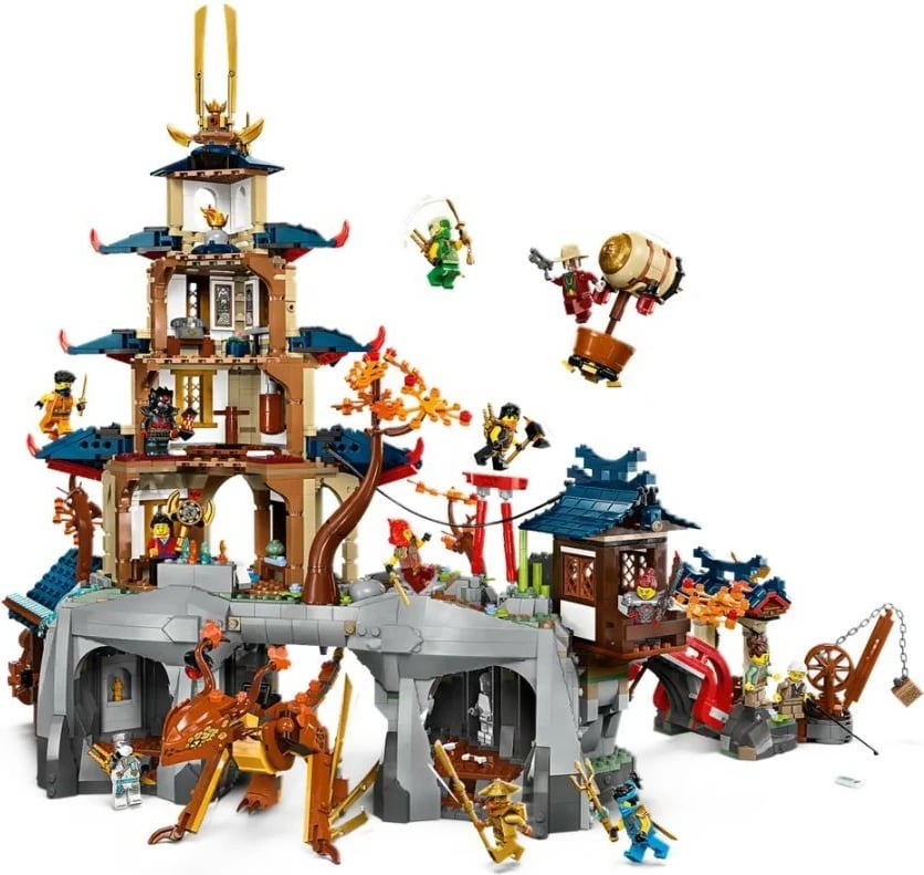 Set ndërtimi LEGO Ninjago 71814 Tournament City with Temple 3489 pjesë 14+ ekstra i madh
