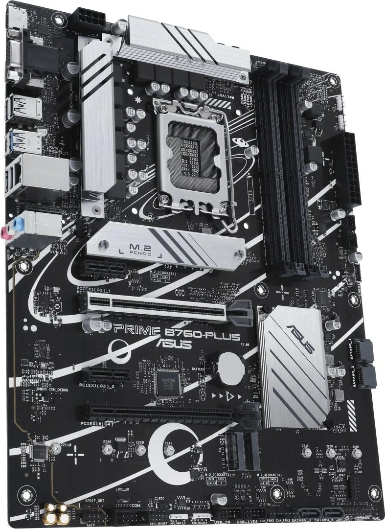 Pllakë amë Asus PRIME B760-PLUS, ATX, LGA1700, DDR5, e zezë