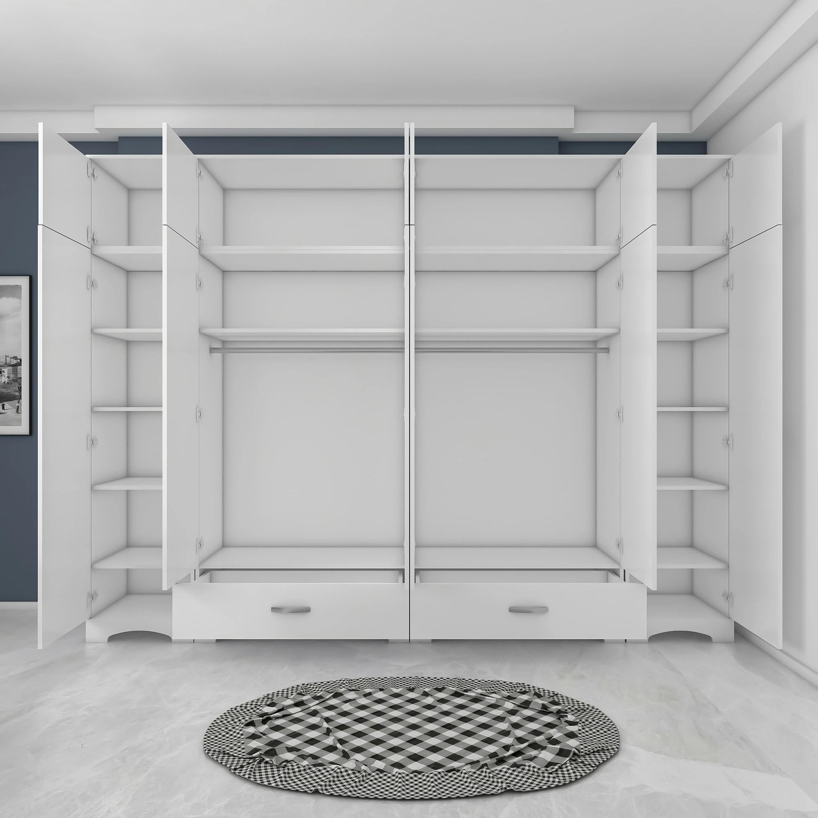 Dollap i bardhë për rroba, Skye Decor, BA133 - 3851