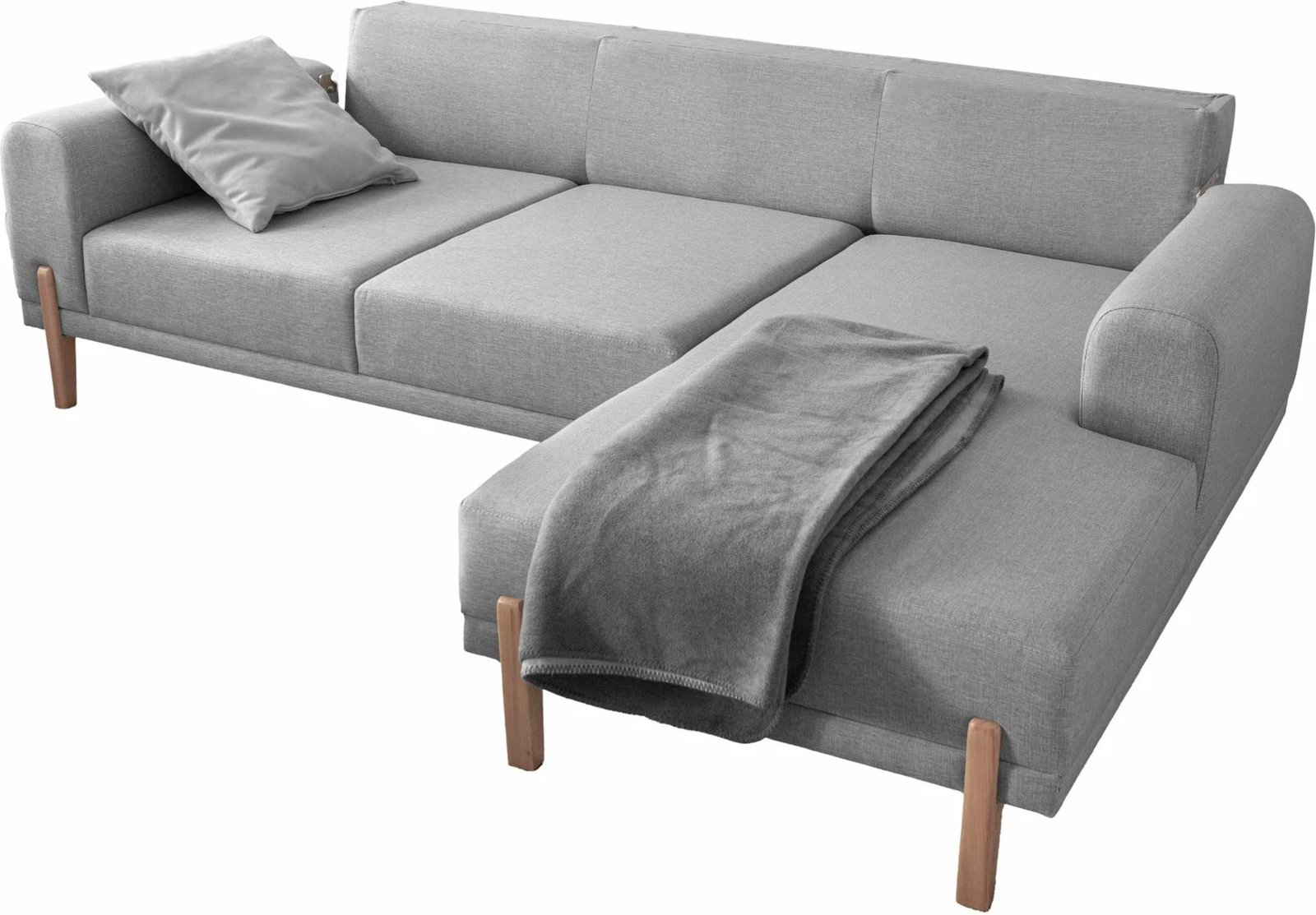 Kënd-sofë krevati, ngjyrë gri, Atelier del Sofa, Relax Djathtas