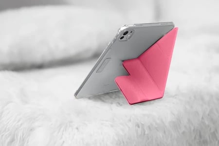 Mbështjellës LAUT Huex Folio për iPad Pro 13" M4 (2024), me mbajtëse për Apple Pencil, Rozë
