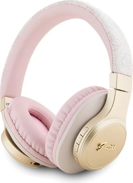 Kufje Bluetooth Guess GUBH604GEMP, on-ear, 32 orë, rozë Kufje Bluetooth Guess GUBH604GEMP, on-ear, 32 orë, rozë
