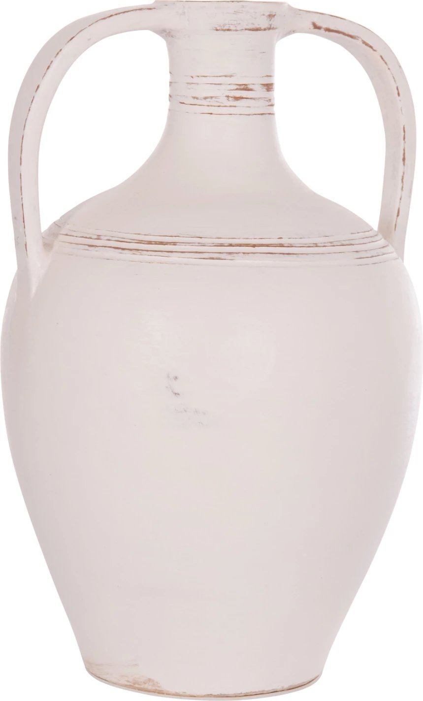 Vazo dekorative (amforë), terrakotë e bardhë, FEAX FH4676.02L, 35x35x58cm