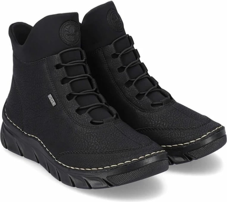 Çizme të izoluara për femra Rieker 55069-00, të zeza