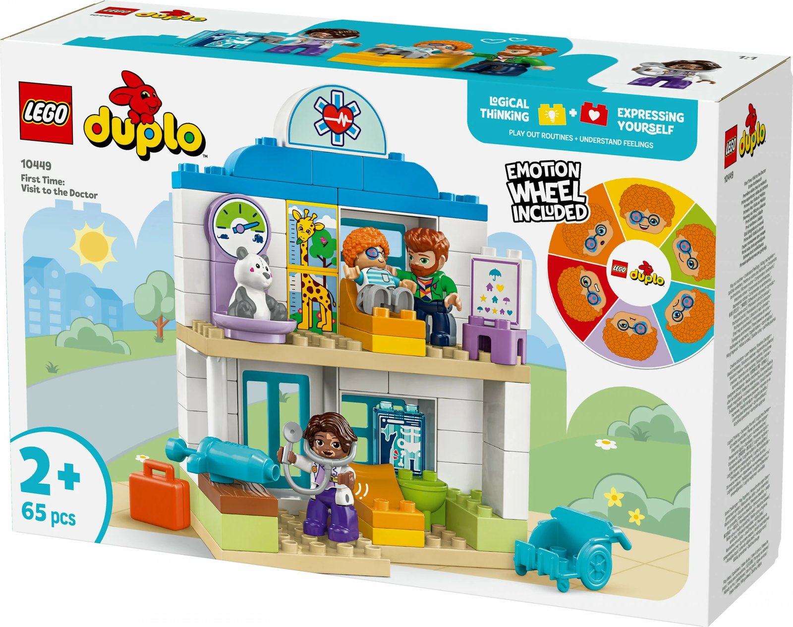 Set ndërtimi LEGO DUPLO 10449, 65 pjesë, shumëngjyrëshe