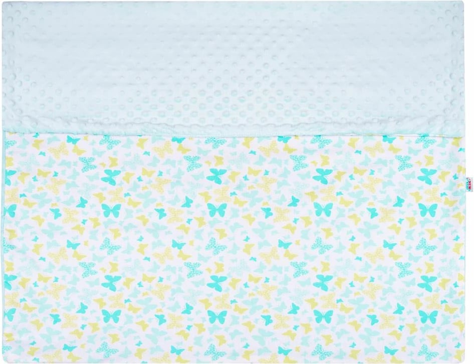 Batanije bebe, New Baby, 80x102 cm, minky + pambuk, blu