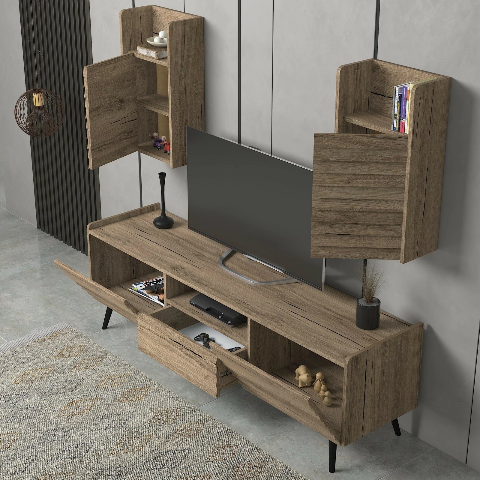 Komodë TV Hanah Home, ngjyrë arre, FRN-7000-1