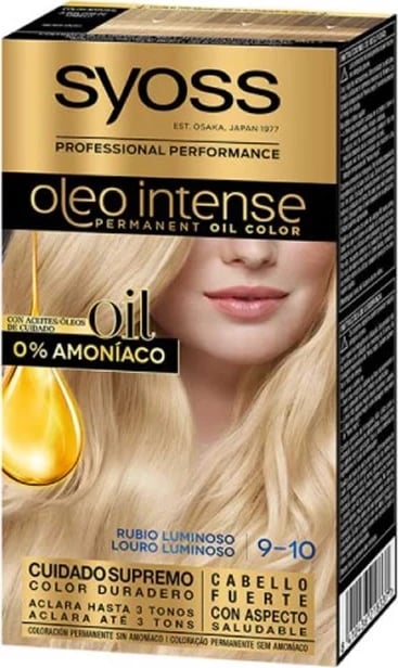 Ngjyrë për flokë Syoss Oleo Intense 9-10 Luminous Blonde unisex