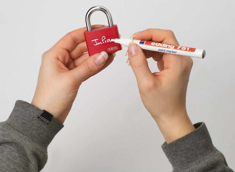 Dry ABUS MyLock T65AL, 62mm, 2 çelësa, e bardhë