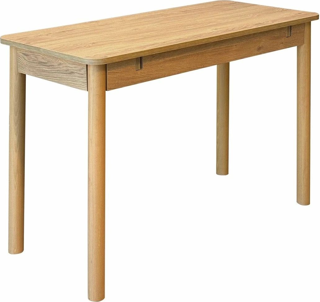 Set tavolinë me karrige për ngrënie, zgjatues, 6 pjesë, Skye Decor, Vina Mini 03 0701, ngjyrë lisi, Soho gri