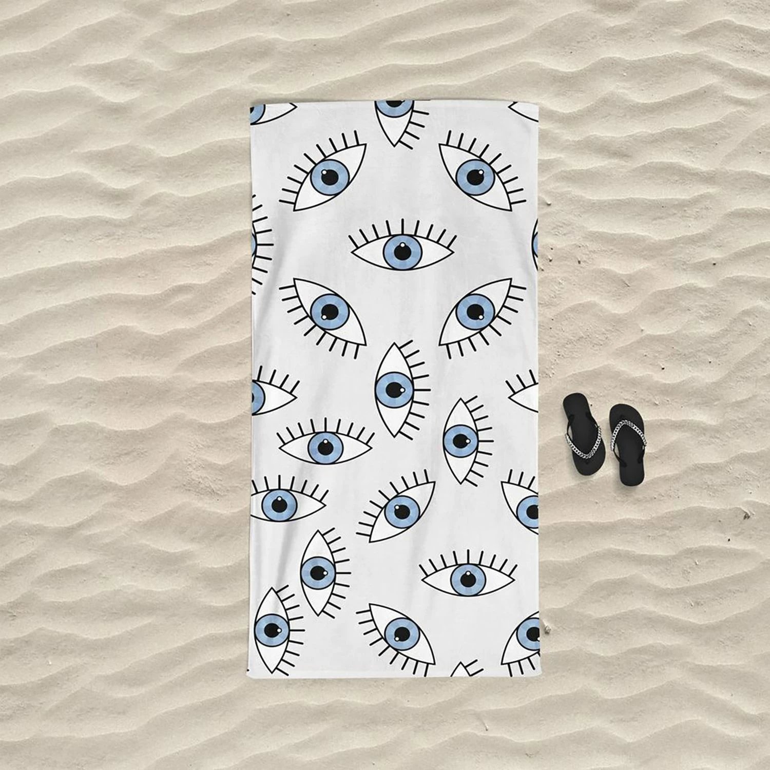 Peshqir plazhi Mijölnir, i kalër/bardhë