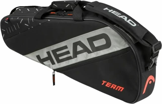 Çantë raketash Head për tenis, unisex, e zezë/gri