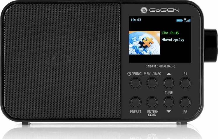Radio Portative Digjitale me Ekran LCD dhe Bluetooth GOGEN GOGDAB500BTC (Zezë)