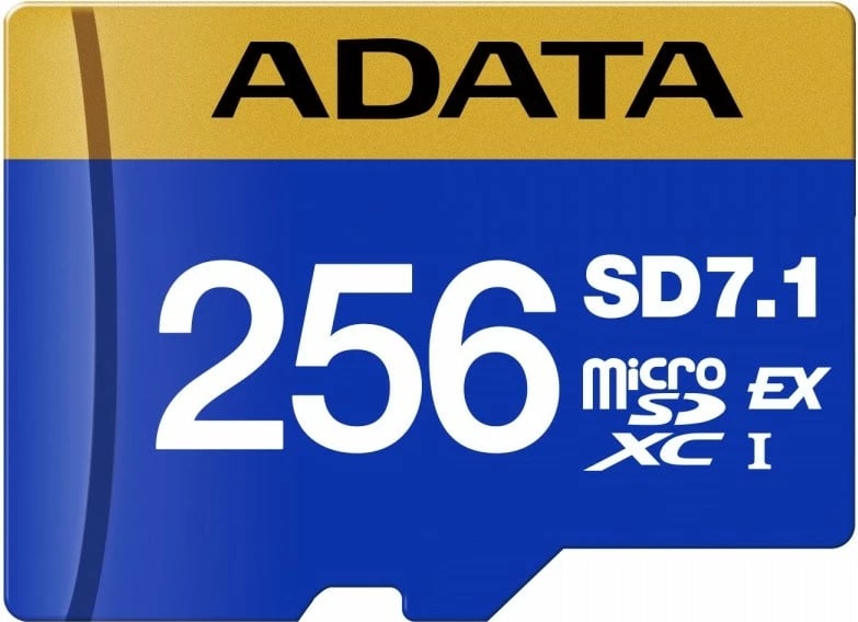 Kartelë memorie microSDXC Adata Premier Extreme 256GB, SD7.1 Express, 800/700 MB/s, Kaltër
