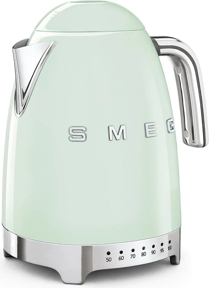 Ibrik elektrik SMEG KLF04PGEU, 1.7L, 2400W, pastel jeshil